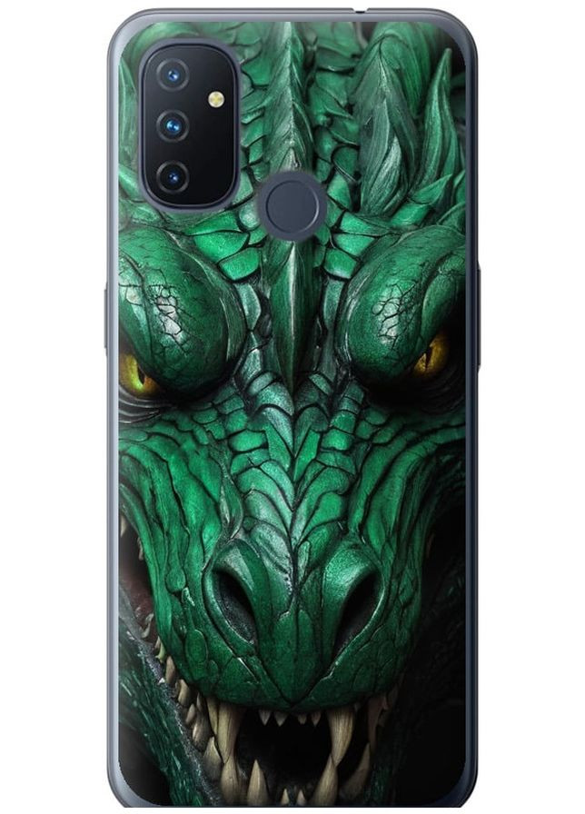 Силиконовый чехол 'Зелёный дракон v2' для Endorphone OnePlus Nord N100 (275650982)