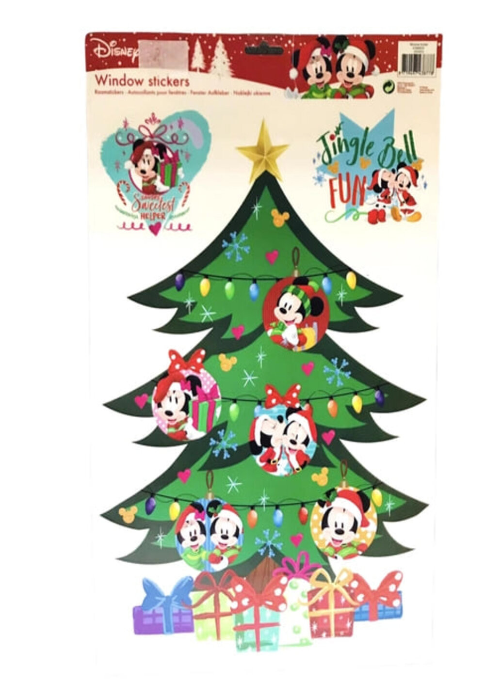 Наклейки новогодние для окон "Микки Маус" Disney (263276720)