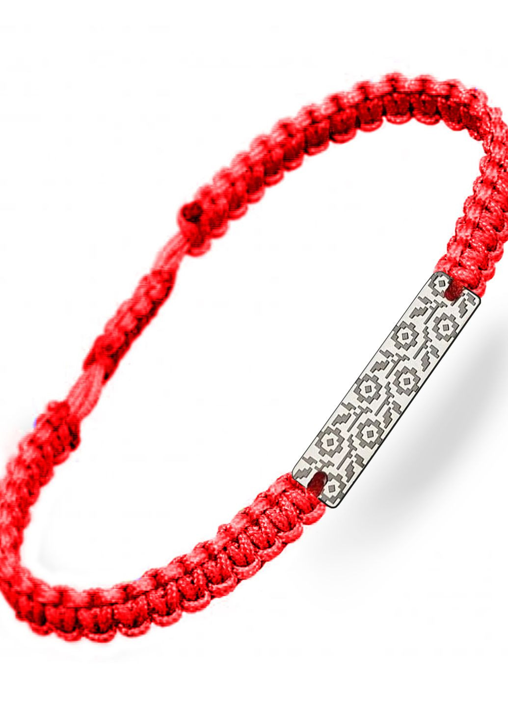 Срібний браслет шамбала плетений Вишиванка червона «Київ» регулюється Family Tree Jewelry Line (266267250)