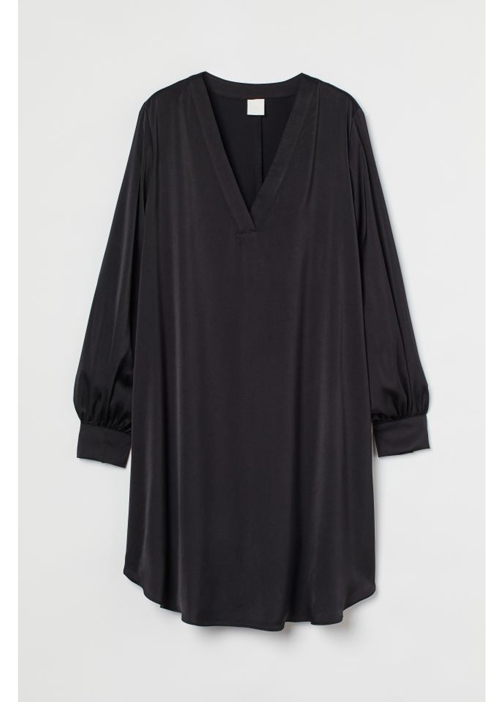 Чорна вечірня жіноча атласна сукня (10238) 36 чорна H&M