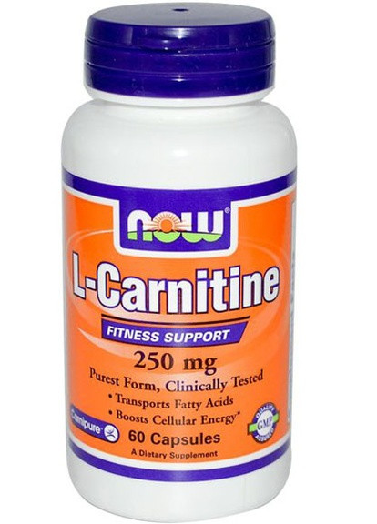 L-Carnitine 250 mg 60 Caps Now Foods (256720490)