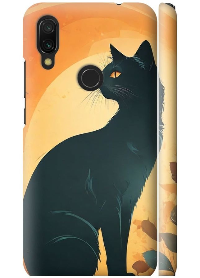 3D пластиковий матовий чохол 'Чорна кішка' для Endorphone Xiaomi Redmi 7 (275647189)