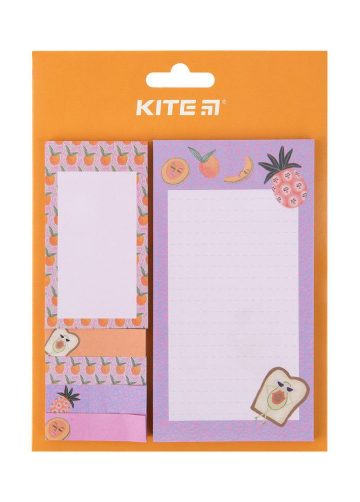Набор блоков бумаги с клейким слоем цвет разноцветный ЦБ-00230300 Kite (261762045)