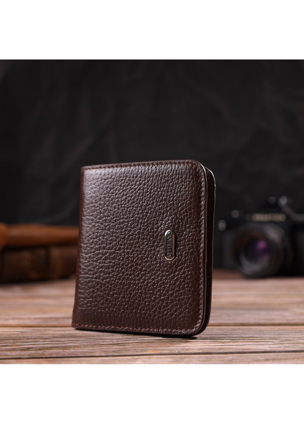 Кошелек для женщин небольшого размера из натуральной кожи флотар 21798 Коричневый Canpellini (259873971)