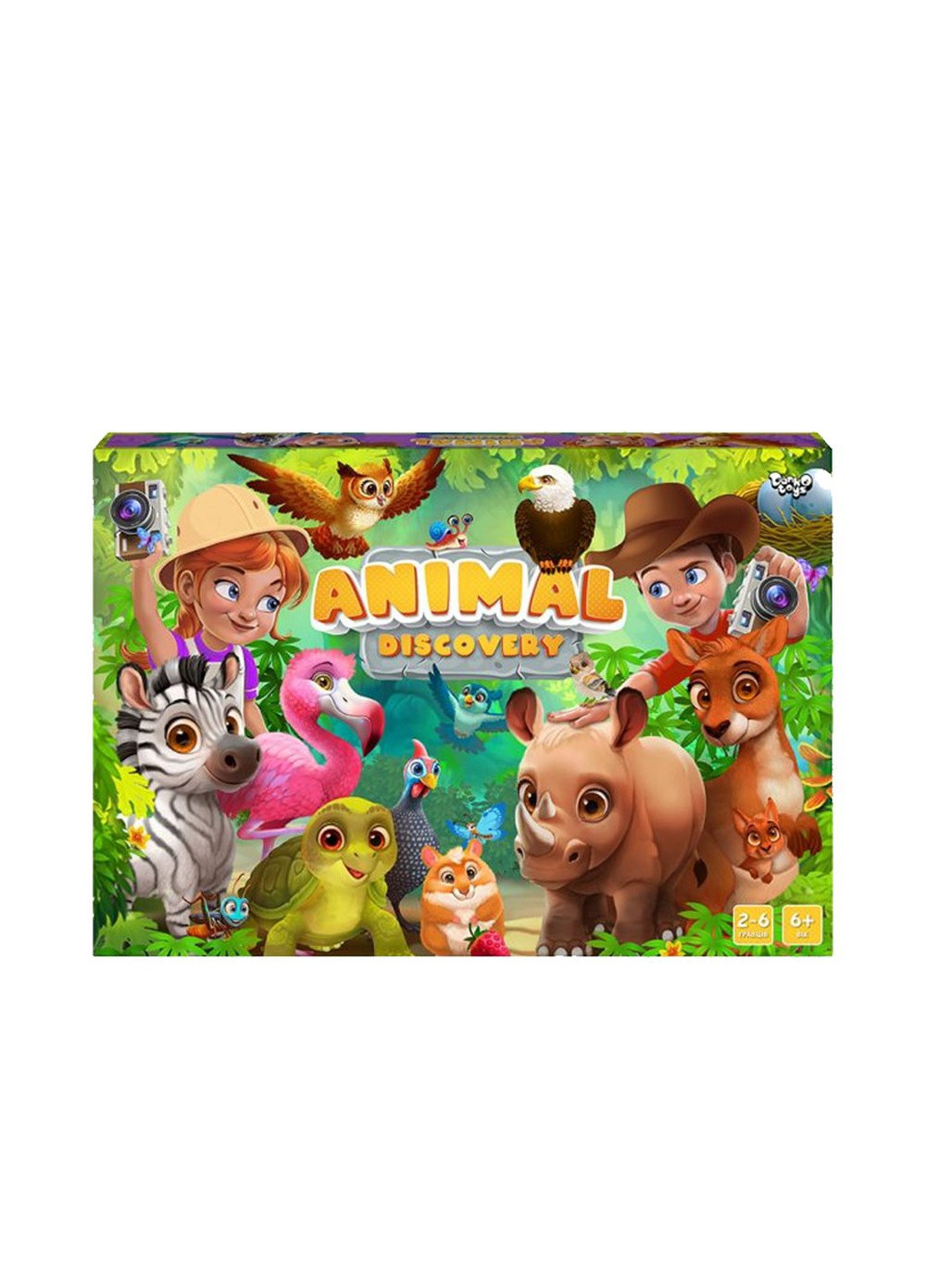 Настольная развлекательная игра "Animal Discovery" цвет разноцветный ЦБ-00196198 Danko Toys (259467408)