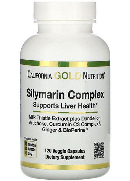 Silymarin Complex, Supports Liver Health 300 mg 120 Veg Caps CGN0 California Gold Nutrition (257561281)