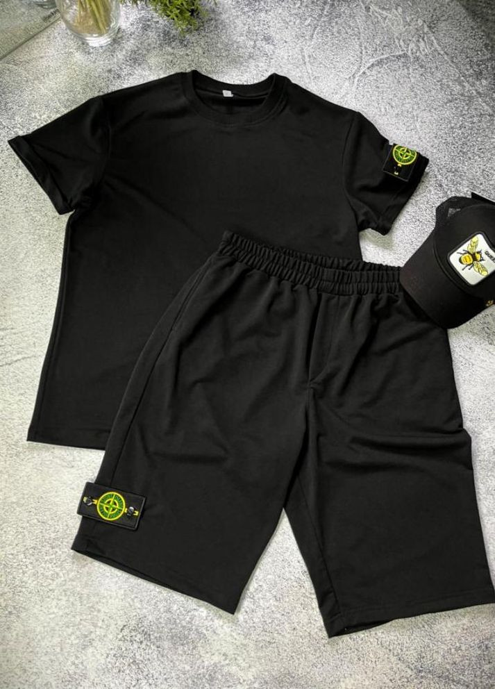 Летний костюм шорты футболка мужской трикотаж No Brand (262089535)