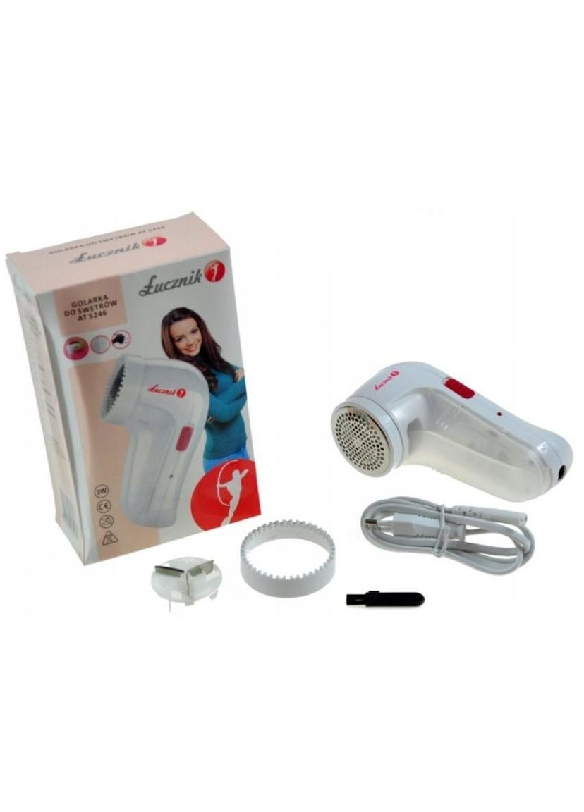 Машинка для видалення катишків LUCZNIK AT-5246 акумуляторна 3 Вт Білий No Brand (264643652)