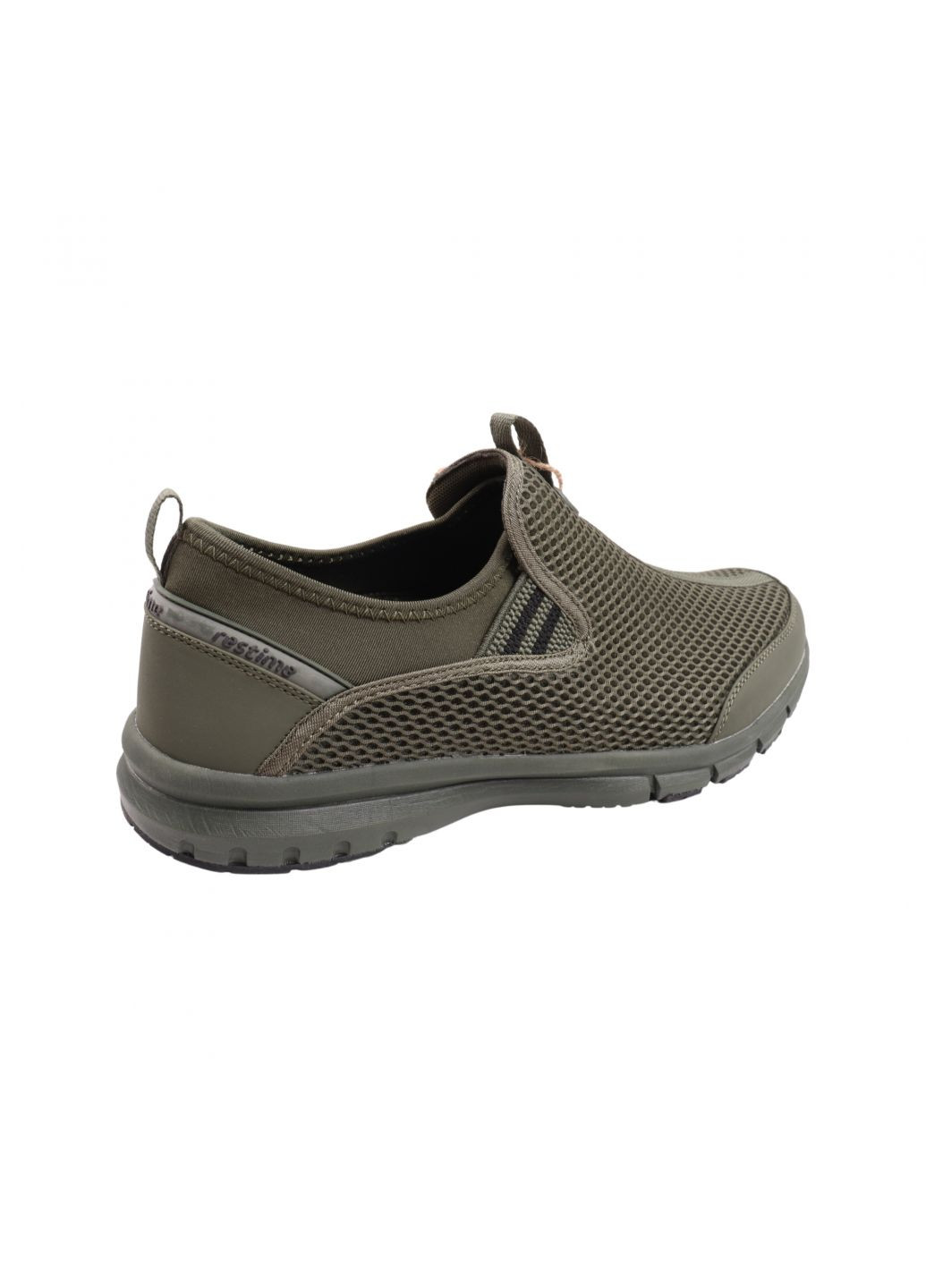 Зелені кросівки чоловічі зелені текстиль Restime 238-23LK