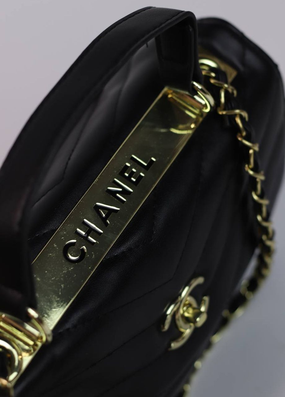 Сумка класична з лого Chanel 26 black Vakko (260601948)