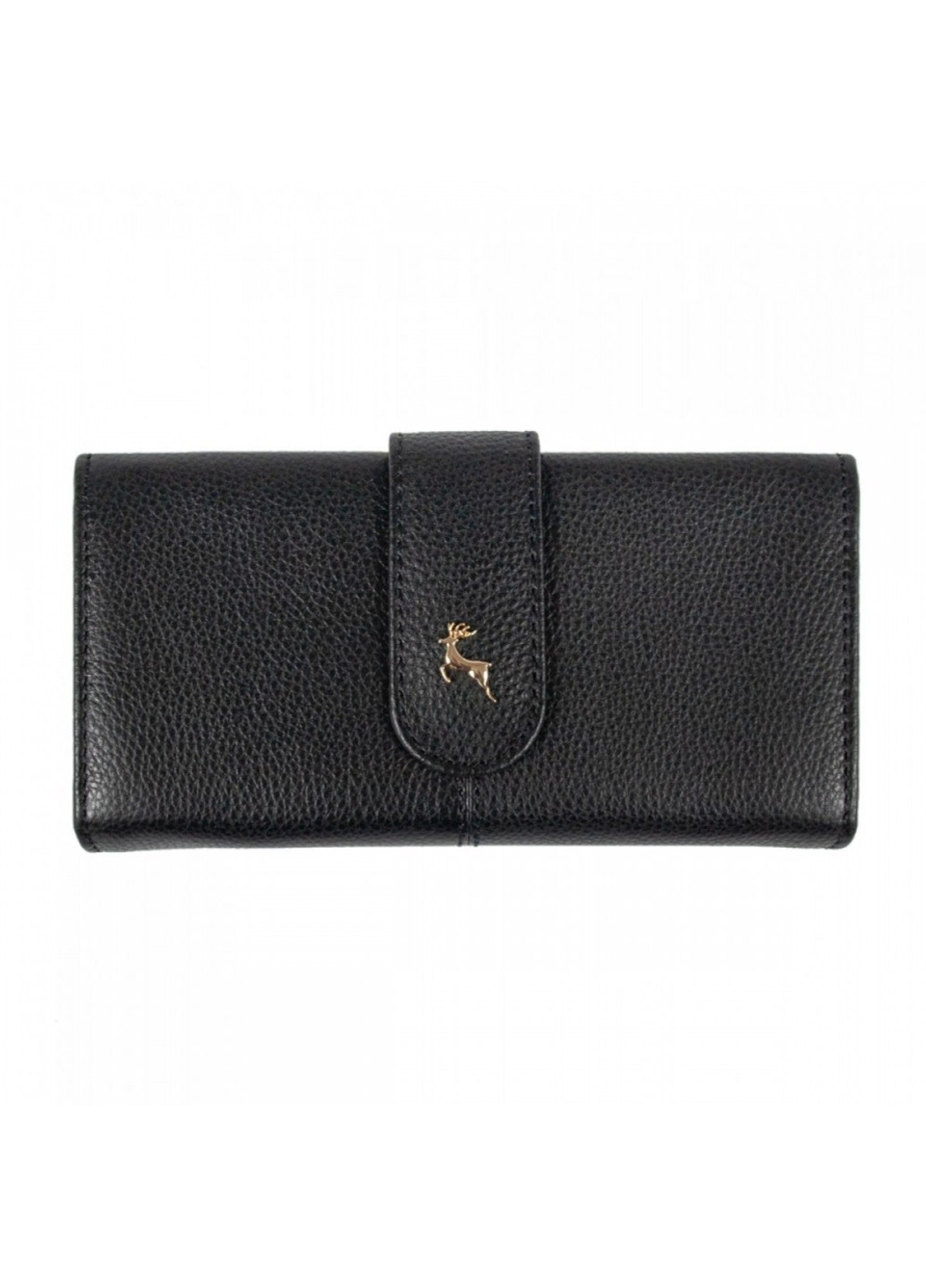 Английский женский кожаный кошелек J53 BLACK (Черный) Ashwood (276456871)