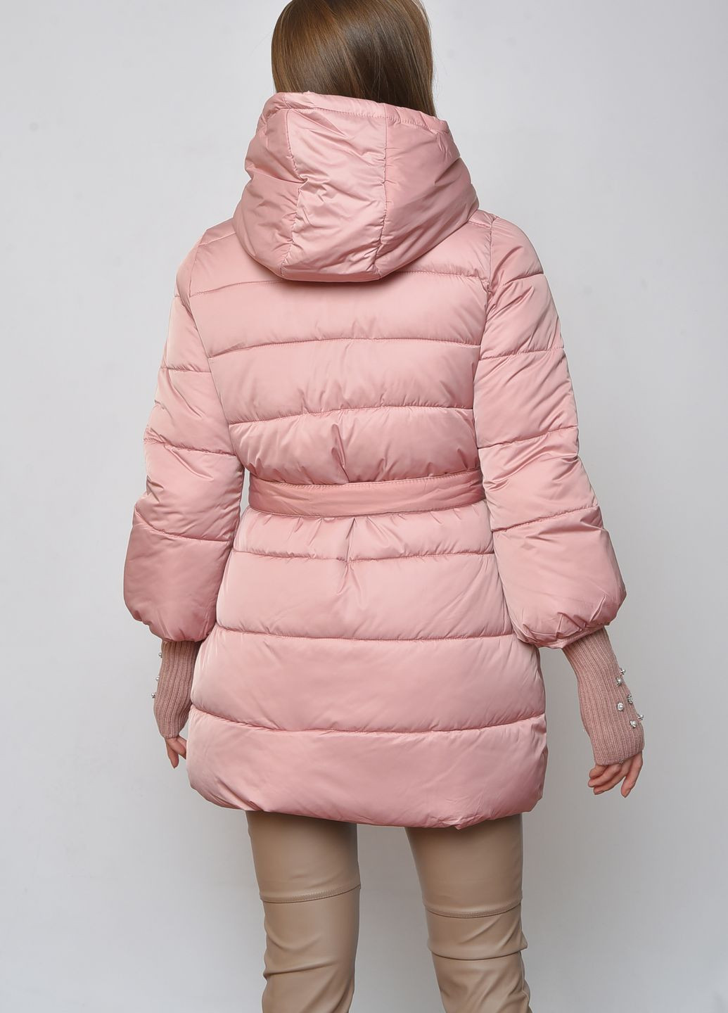 Розовая демисезонная куртка женская розового цвета Let's Shop