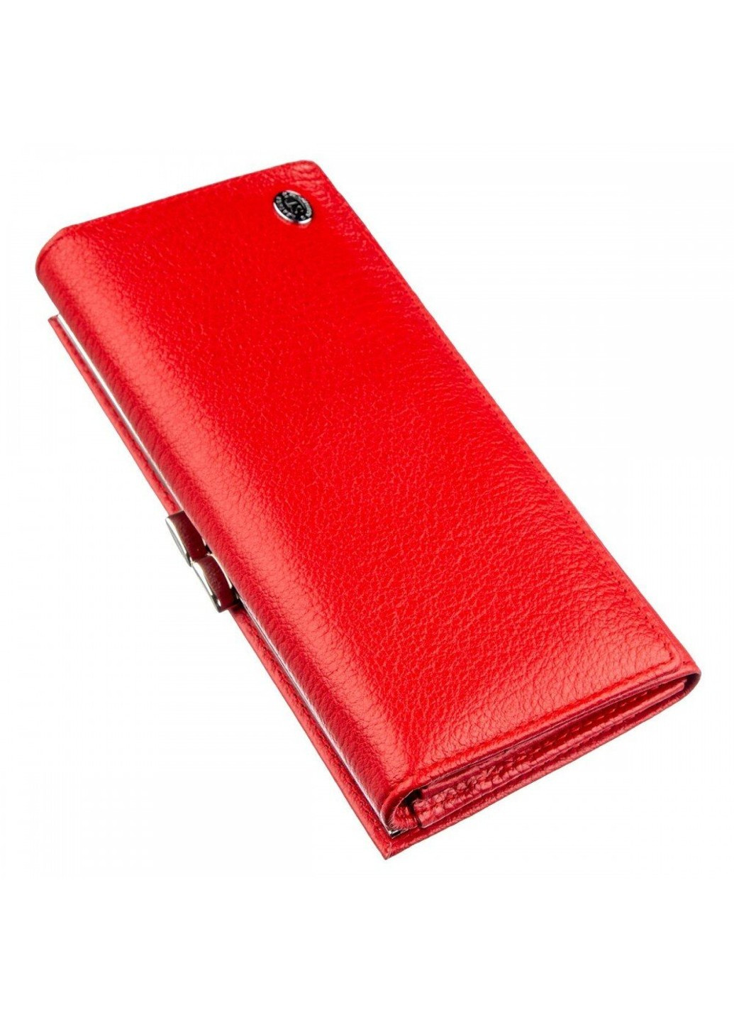 Жіночий червоний гаманець з натуральної шкіри ST Leather 18957 Червоний ST Leather Accessories (262453767)