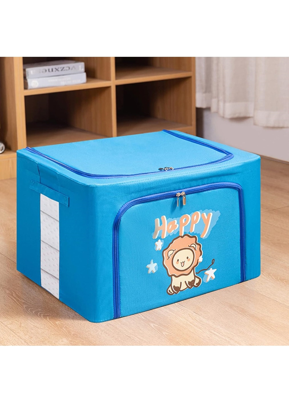 Органайзер сумка короб компактний портативний тканинний для зберігання речей одягу білизни 60х42х40 см (475271-Prob) Синій Unbranded (264830467)