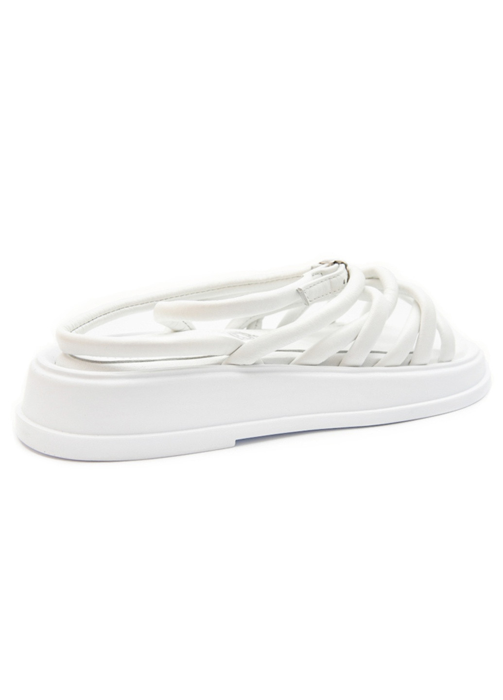 Белые босоножки женские бренда 8301323_(2) ModaMilano на кнопках