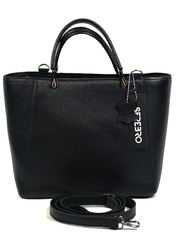 Кожаная женская сумка корзина с ручками Serebro (274534475)