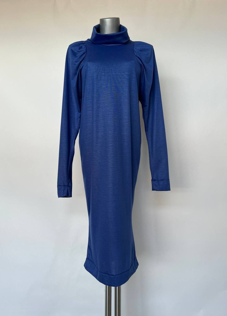 Синее коктейльное платье Nolita однотонное