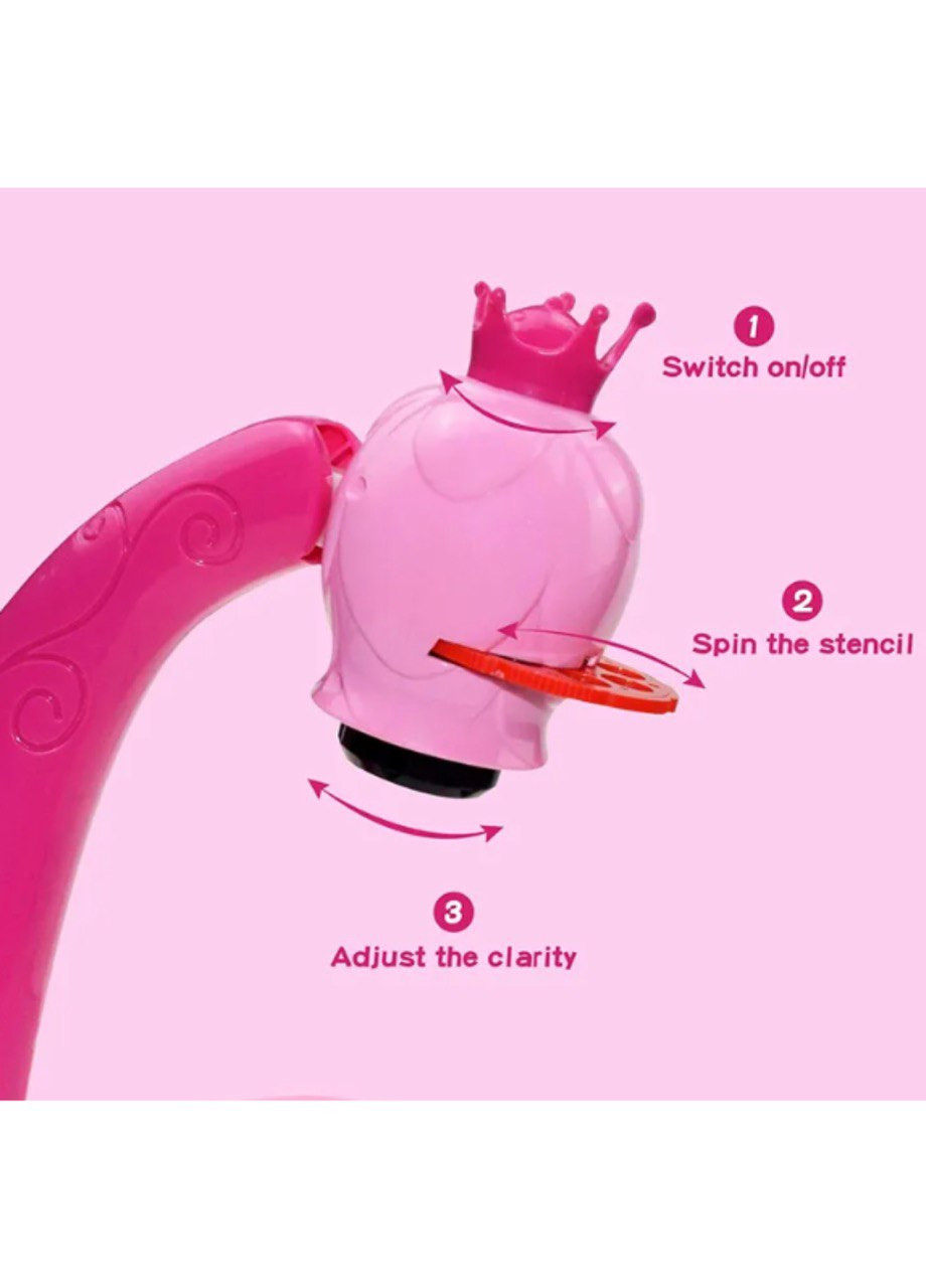 Стол для рисования со светодиодной подсветкой и проектором розовый No Brand (260495656)