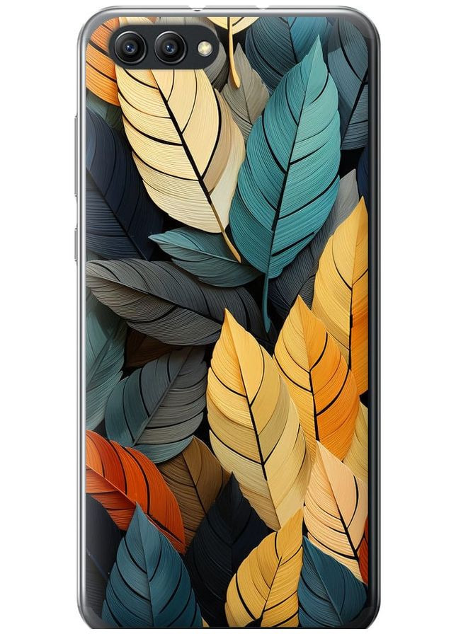 Силиконовый чехол 'Кольорове листя' для Endorphone Huawei Honor V10 / View 10 (265392683)