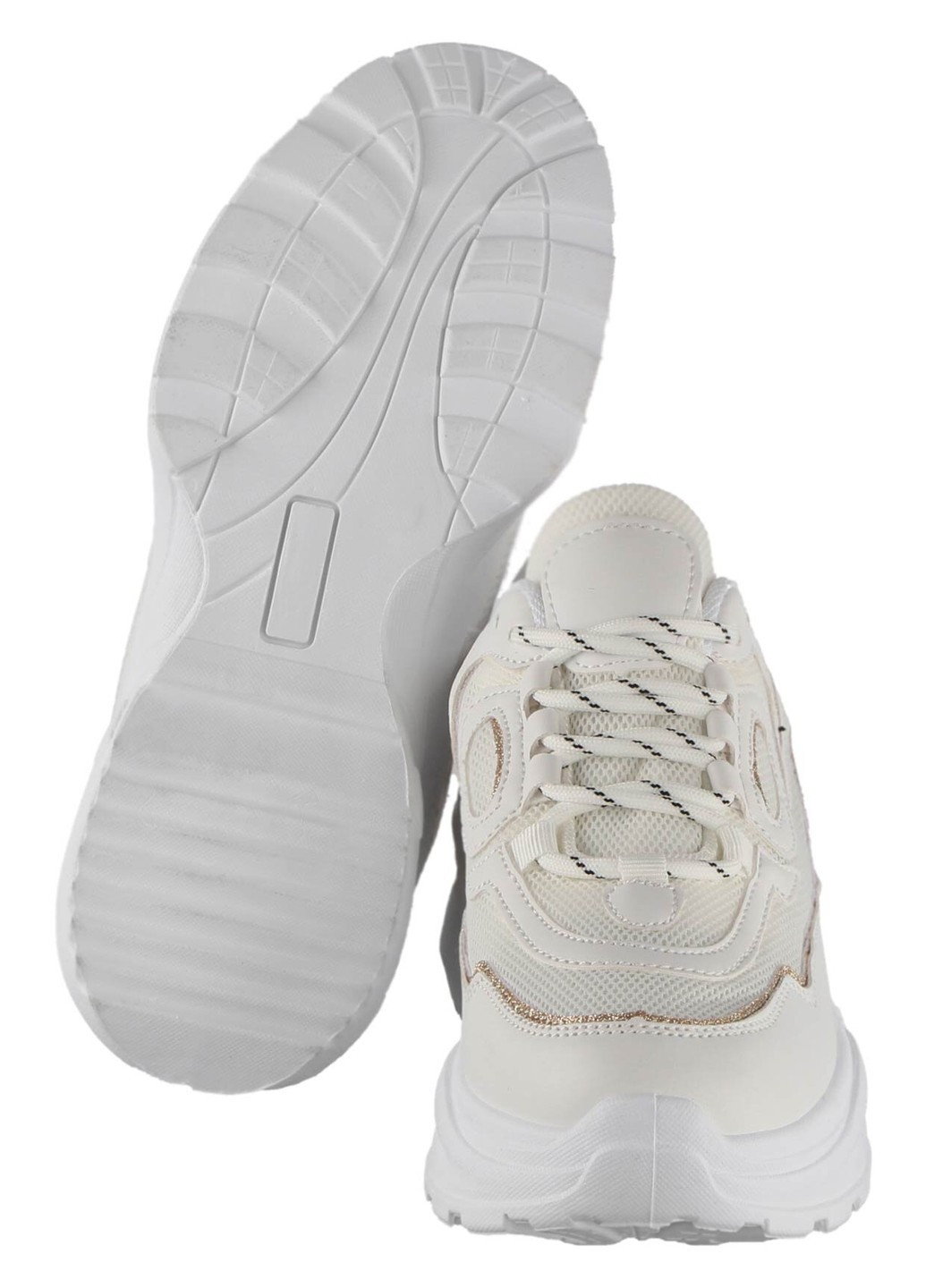 Белые демисезонные женские кроссовки 196276 Meglias
