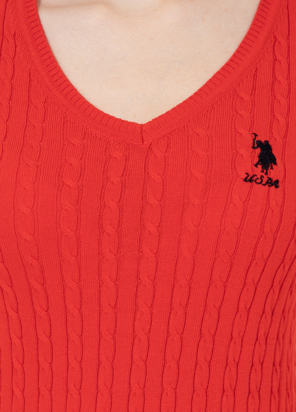 Красный джемпер женский U.S. Polo Assn.