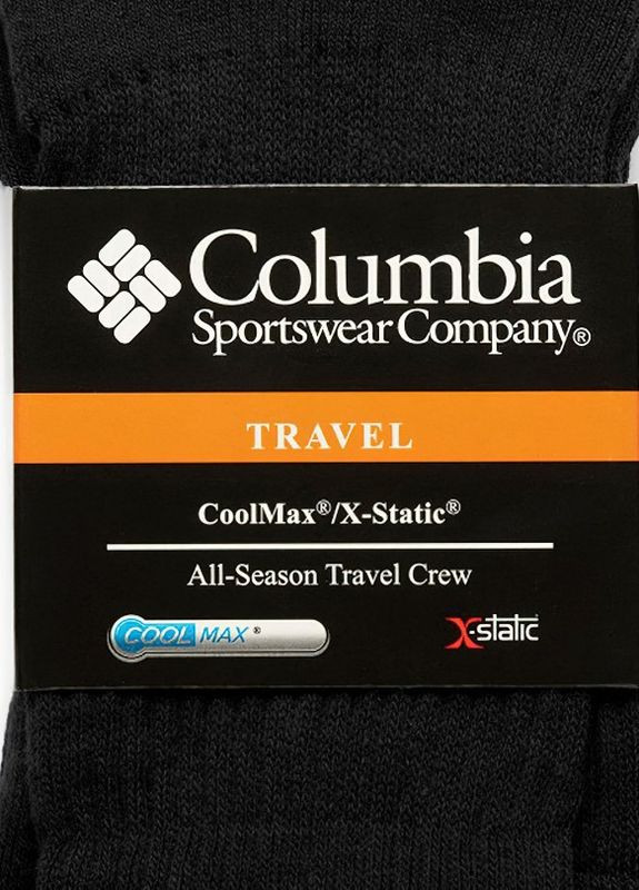 Термоноски зимові Коламбія універсальні комплект / носки термошкарпетки 2шт. Розмір 42-45 9167 Чорний 61462-2 Columbia (265541198)