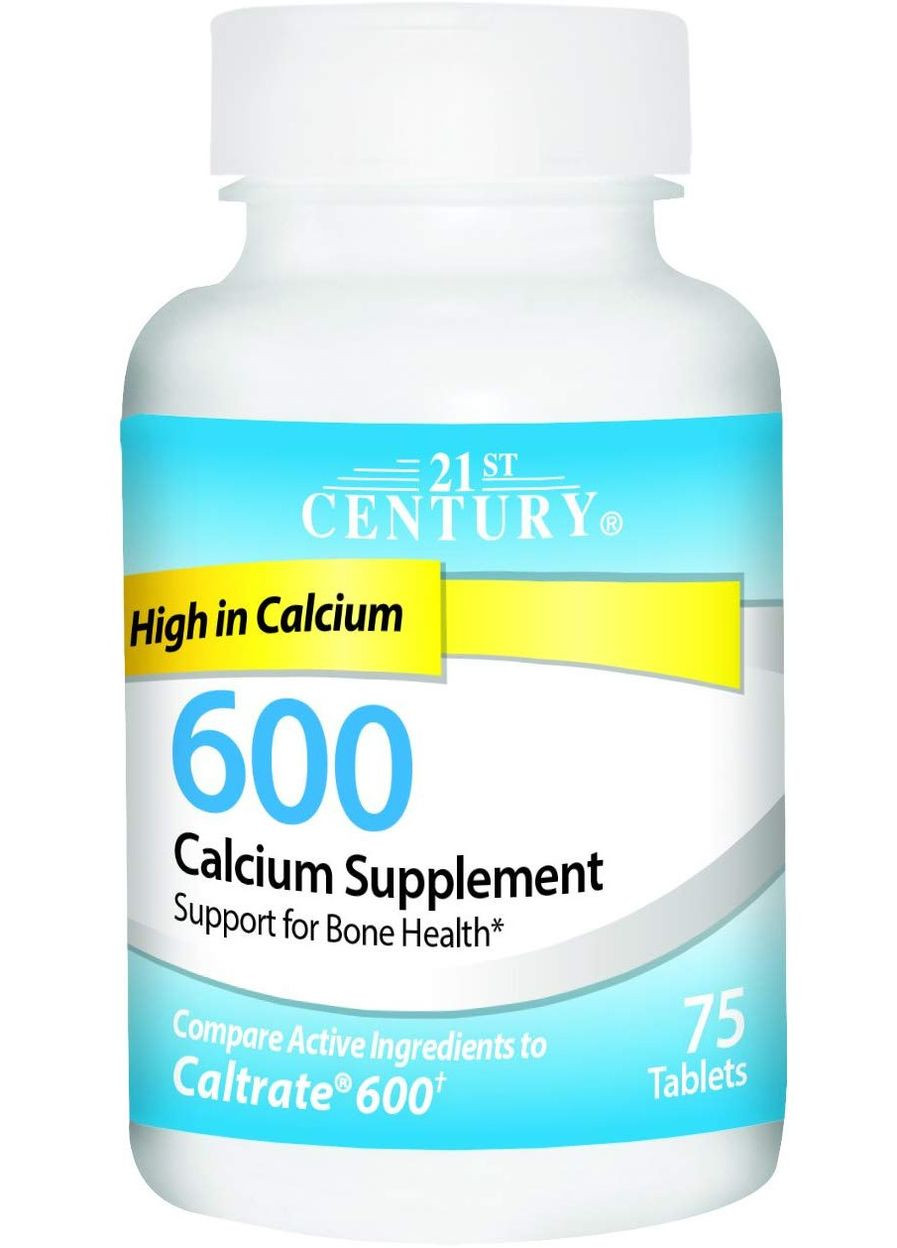Кальцій 600 Calcium Supplement, 600 mg 75tabs 21st Century (268563056)
