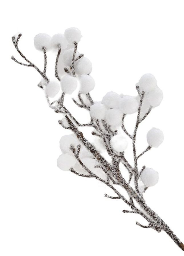 Декоративна гілка "Снігопад" колір білий ЦБ-00234140 YES! Fun (266413565)