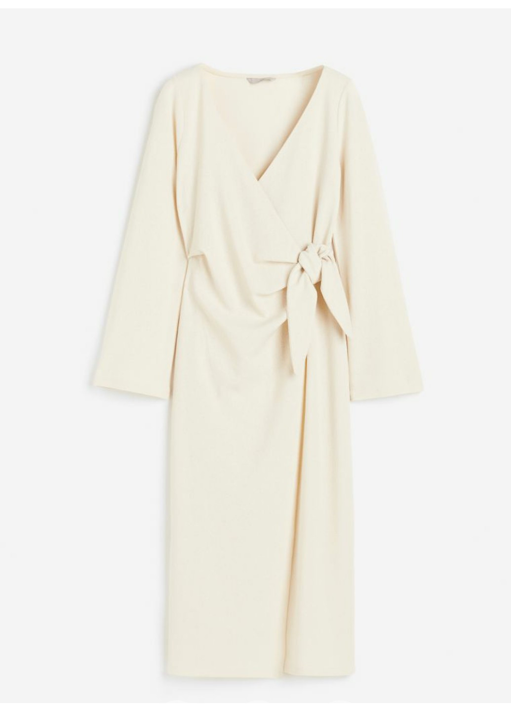 Світло-бежева коктейльна жіноча трикотажна сукня н&м (56482) s світло-бежева H&M