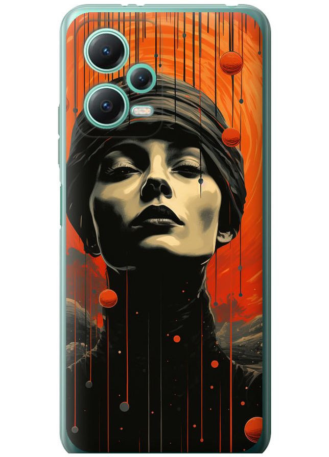 Силіконовий чохол 'Абстрактний портрет v2' для Endorphone Xiaomi Redmi Note 12 5G (266048871)