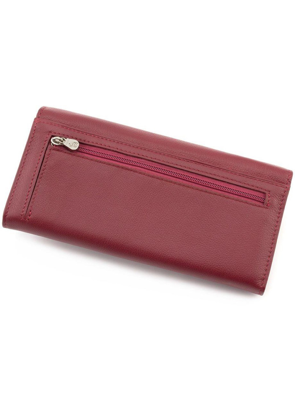 Яскравий гаманець для жінок зі шкіри MC-1413-4 (JZ6618) бордовий Marco Coverna (259752573)