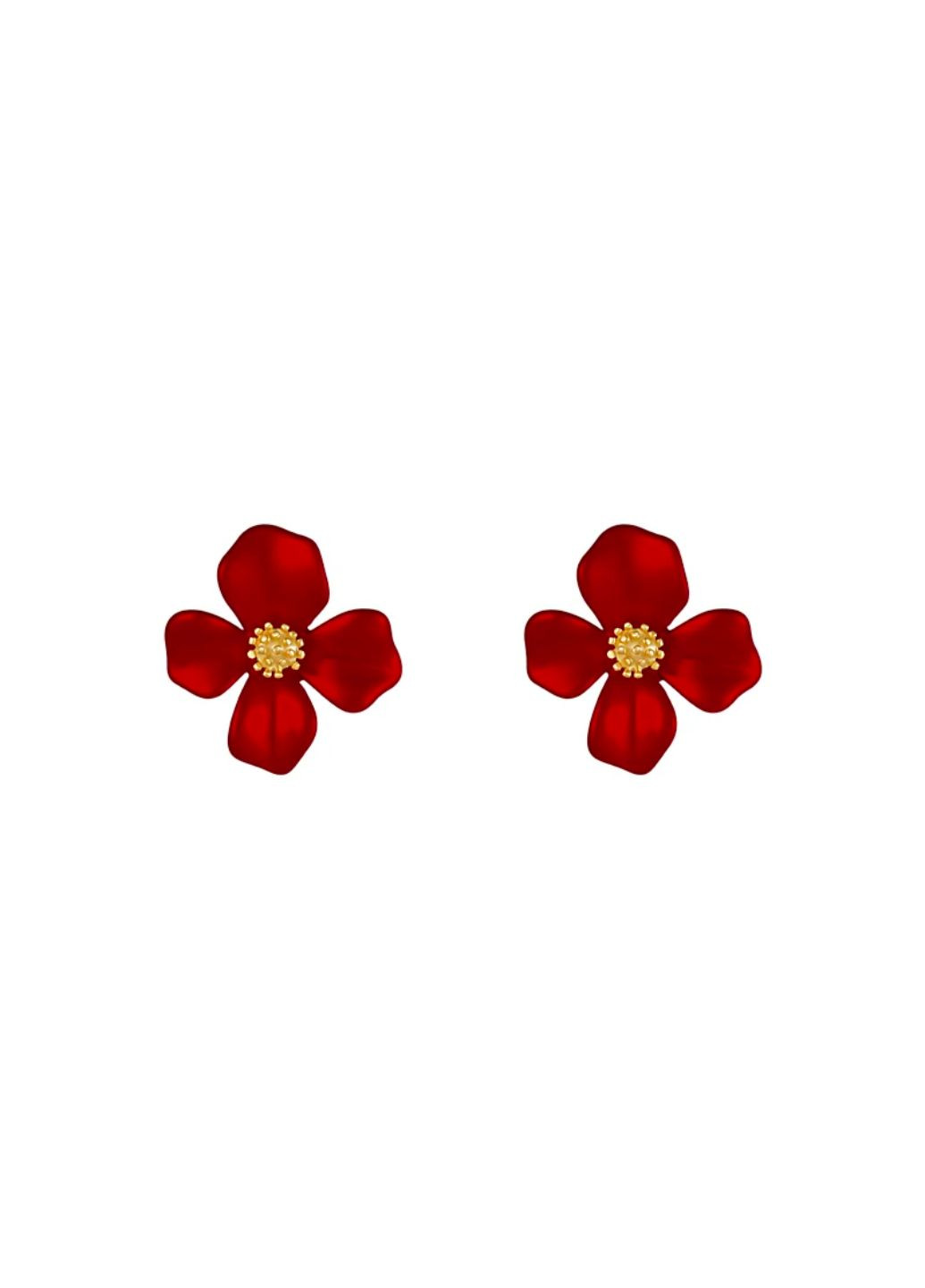 Сережки гвоздики жіночі квіточки No Brand (276004385)