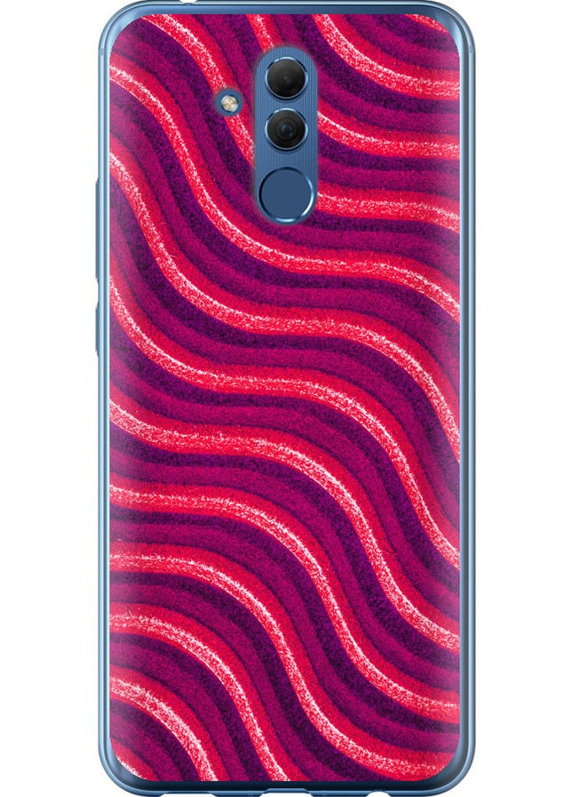 Силиконовый чехол 'Волнистые линии v2' для Endorphone Huawei Mate 20 Lite (257795604)