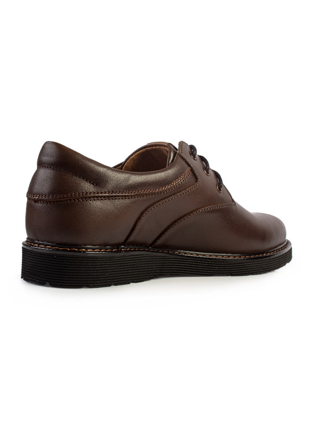 Коричневые классические туфли мужские бренда 9402119_(1) ModaMilano на шнурках