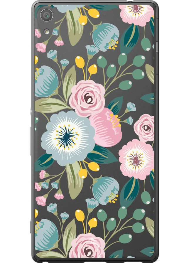 2D пластиковый чехол 'Цветочные обои v2' для Endorphone Sony Xperia XA Ultra Dual F3212 (258088034)