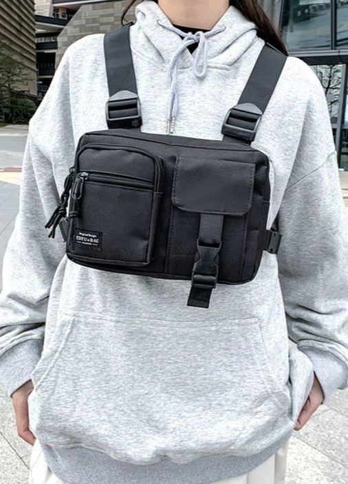 Нагрудная сумка 5008 TOYU BAG черная No Brand (276384794)