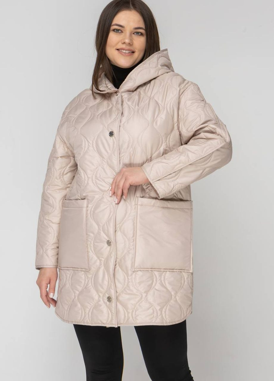 Перлова демісезонна демісезонна жіноча куртка великого розміру SK