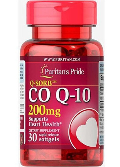 Puritan's Pride Q-Sorb Co Q-10 200 mg 30 Softgels Puritans Pride (256724628)
