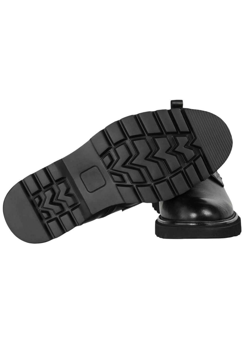 Черные зимние мужские ботинки классические 199647 Cosottinni