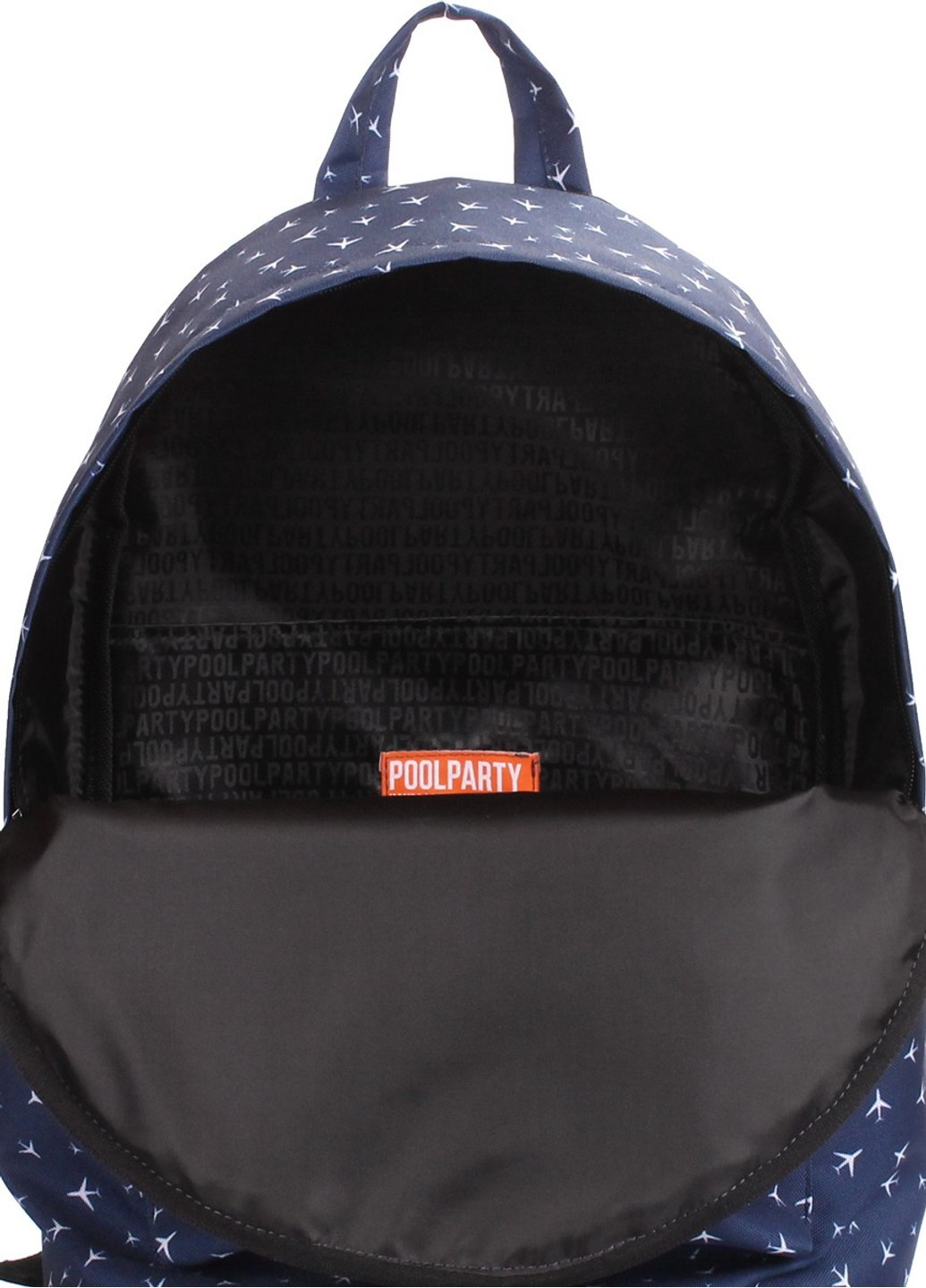 Женский текстильный рюкзак backpack-planes-darkblue PoolParty (262891839)