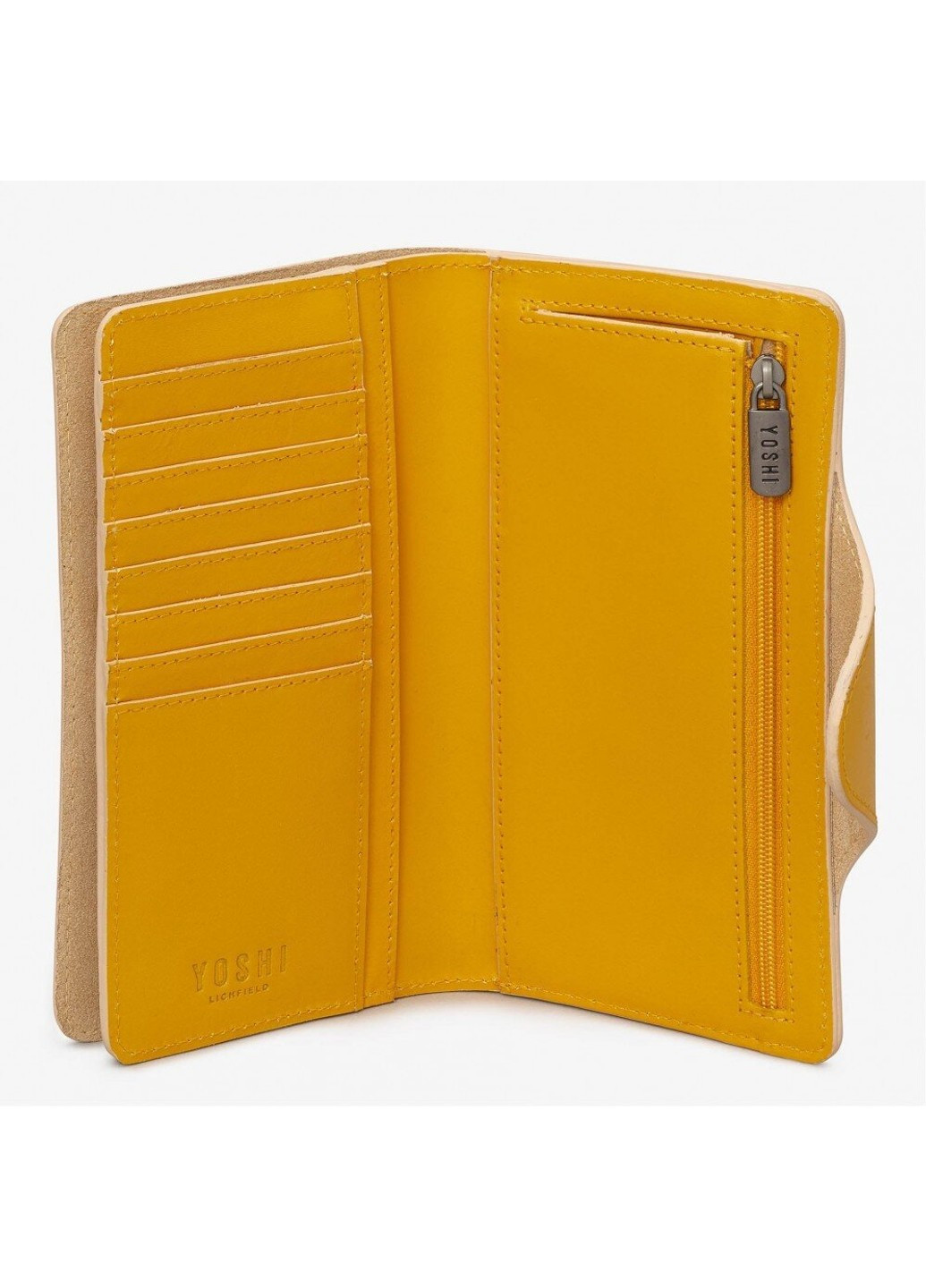 Шкіряний жіночий гаманець Y1311 45 (Mustard) Yoshi (261853507)