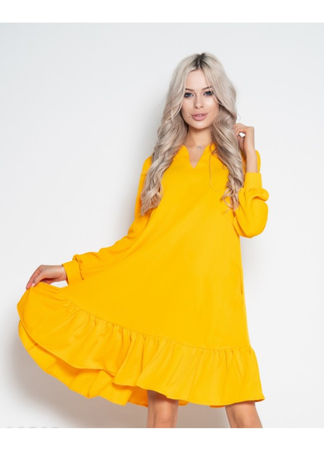 Желтое повседневный платья 10503 xl жёлтый ISSA PLUS