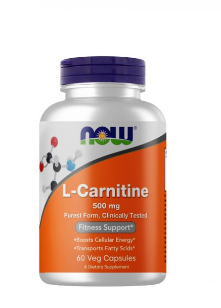 L-Carnitine 500 mg 60 Veg Caps Now Foods (256724036)