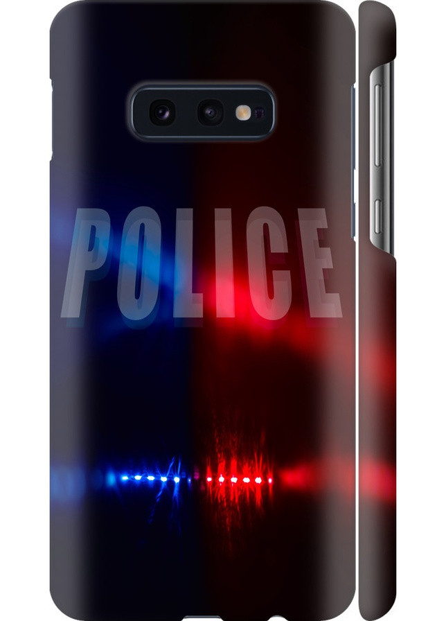 3D пластиковый матовый чехол 'Полиция' для Endorphone Samsung Galaxy S10e (258173514)