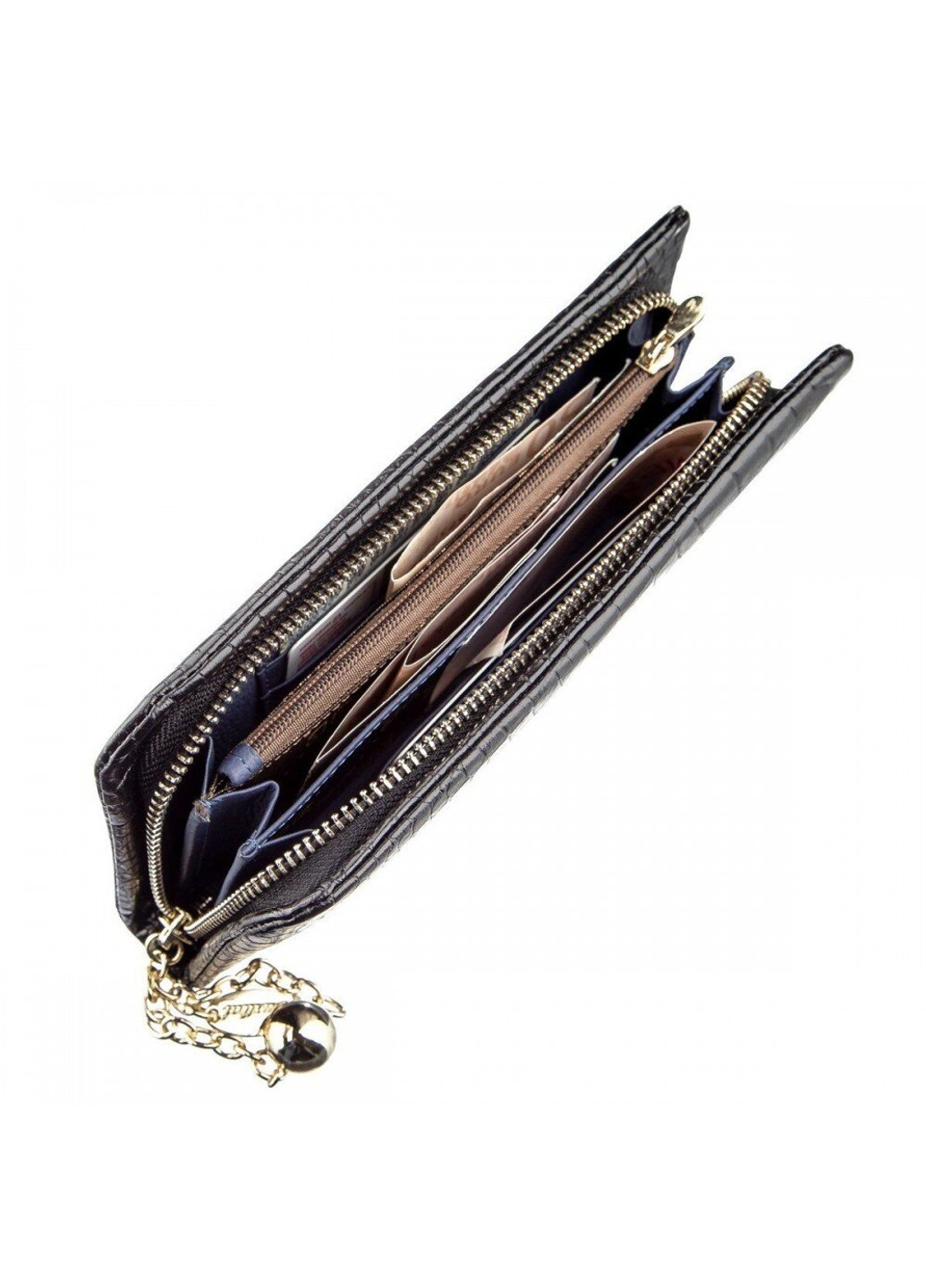 Жіночий шкіряний гаманець Guxilai 18960 Помаранчевий Baliya (262453630)