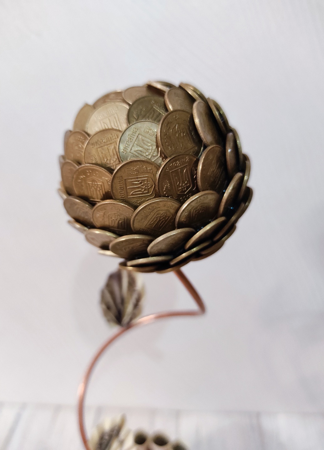Сувенир статуэтка Топиарий (дерево счастья) из монет с долларами маленький ручная работа хенд мейд подарок SuvenirPodarokZP (258078130)