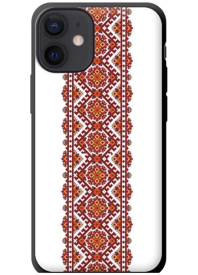 TPU черный чехол 'Вышиванка 9' для Endorphone Apple iPhone 12 Mini (269351218)