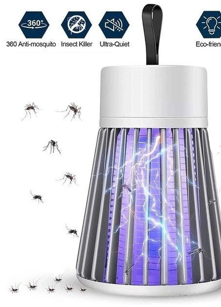 Лампа аккумуляторная от комаров 5W Mosquito killing Lamp YG-002 лампа фурминатор - светильник от насекомых USB серая Led (259265572)