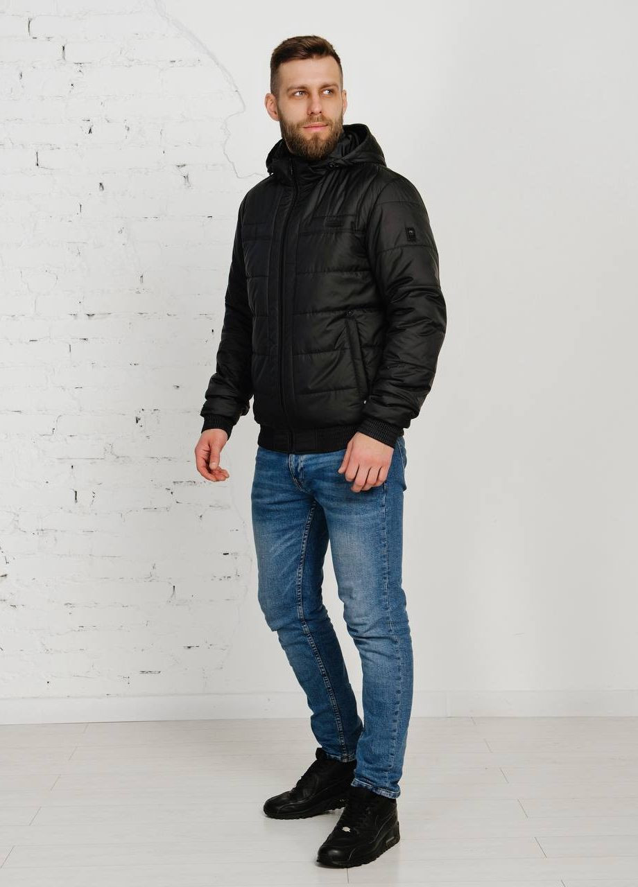 Черная демисезонная демисезонная мужская куртка большого размера SK