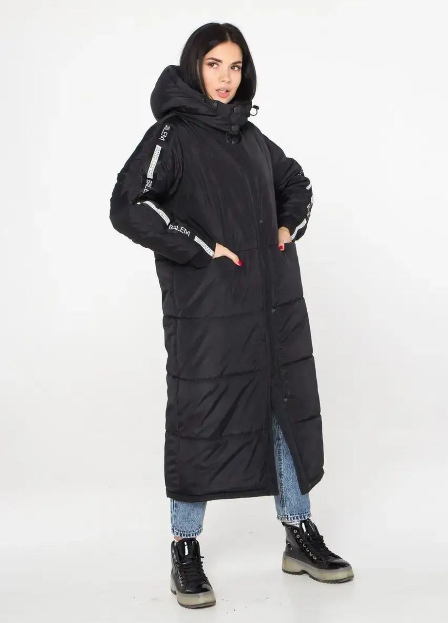 Черная зимняя зимние женские куртки SK